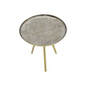 Coffee table Jacksie Inart metal in gold color D51x54cm