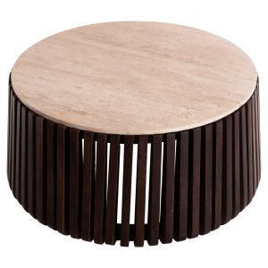 Coffee table Krest Hm9711 made of solid acacia wood D90x40hcm