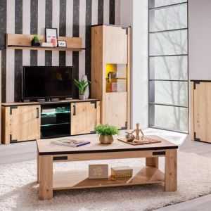 Coffee table Lazio Ks color artisan oak/black 120x60x41.5cm