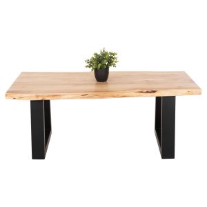 Coffee table Lizard Montana top thickness 4cm top tropical acacia wood solid natural t 115x63x40hcm Hm8166