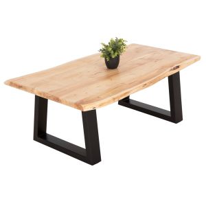 Coffee table Lizard Montana top thickness 4cm top tropical acacia wood solid natural t 115x63x40hcm Hm8166