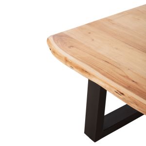 Coffee table Lizard Montana top thickness 4cm top tropical acacia wood solid natural t 115x63x40hcm Hm8166