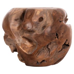 Coffee table Loggy Hm18295 solid teak wood - natural color 50x50x50hcm.