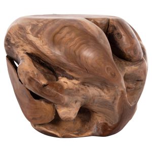 Coffee table Loggy Hm18295 solid teak wood - natural color 50x50x50hcm.