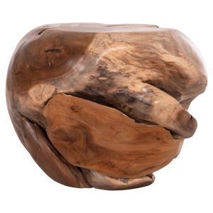 Coffee table Loggy Hm18295 solid teak wood - natural color 50x50x50hcm.