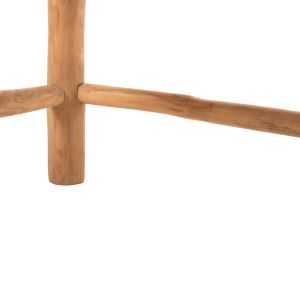 Coffee table Londer Hm5985 made of teak wood and synthetic rattan 119x79.5x41hm,