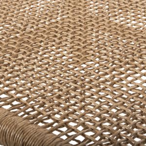 Coffee table Londer Hm5985 made of teak wood and synthetic rattan 119x79.5x41hm,