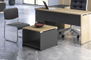 Coffee table Lotus oak/gray 60x60x45cm