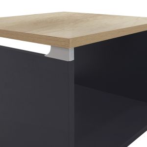 Coffee table Lotus oak/gray 60x60x45cm