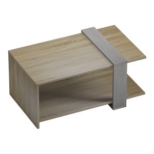 Masasi coffee table in sonoma-cement gray color 80x50x35cm