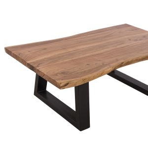 Coffee table Montana Lizard acacia solid wood with top 4cm 115x63x40cm Hm8166,11