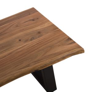 Coffee table Montana Lizard acacia solid wood with top 4cm 115x63x40cm Hm8166,11