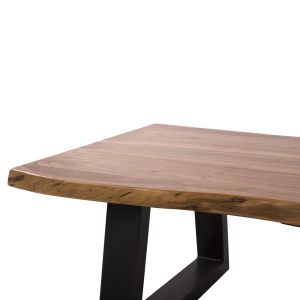 Coffee table Montana Lizard acacia solid wood with top 4cm 115x63x40cm Hm8166,11