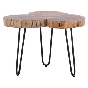 Coffee table Naturally Hm8211 with solid acacia top 53x53x42.5