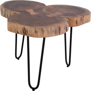 Coffee table Naturally Hm8211 with solid acacia top 53x53x42.5