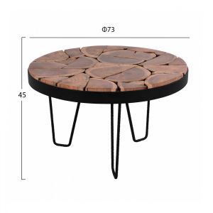 Coffee table Naturally Hm8366,11 with solid wood top