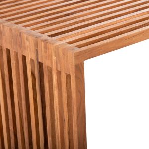 Coffee table Niya Hm9568 made of solid teak wood in natural color 100x50x45hcm