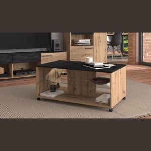 Coffee table Norte artisan oak/carbon color 101*60*45