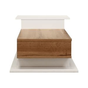 Coffee table Nuvele in white-sonoma shade 90x50x35cm