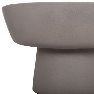 Coffee table Pirson Hm18155.03 fiber cement in gray - Φ60x36hcm.