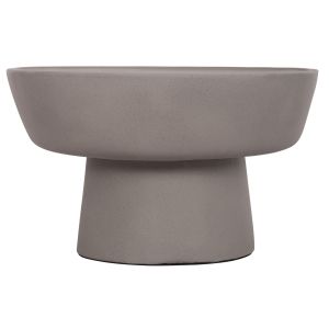 Coffee table Pirson Hm18155.03 fiber cement in gray - Φ60x36hcm.