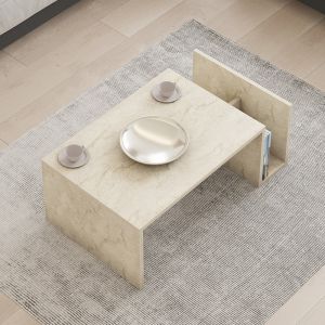 Poko travertine coffee table 86.8x50x32.4cm