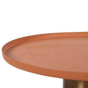 Coffee table Punjab Hm4239.08 metal color orange/gold D36x47hcm