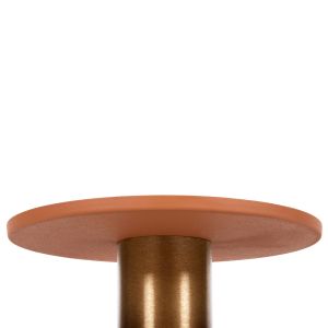 Coffee table Punjab Hm4239.08 metal color orange/gold D36x47hcm