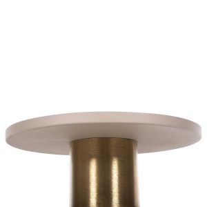 Coffee table Punjab Hm4240.03 metal ecru/gold D30.5x42hcm