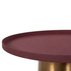 Coffee table Punjab Hm4240.06 metal color tile red/gold D30.5x42hcm