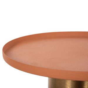 Coffee table Punjab Hm4240.08 metal color orange/gold D30.5x42hcm