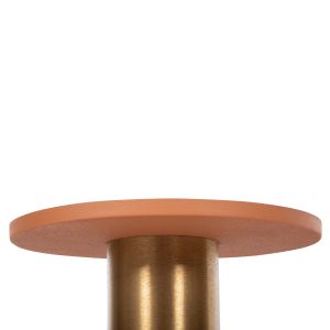 Coffee table Punjab Hm4240.08 metal color orange/gold D30.5x42hcm