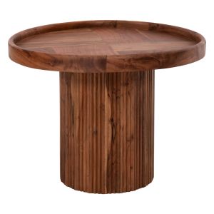 Coffee table Rajjeh Hm9693 acacia solid wood in natural color D60x45hcm