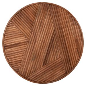 Coffee table Ranne Hm9694 acacia solid wood in natural color D80x38hcm