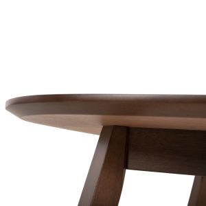 Coffee table Riner Hm9737 Mdf walnut color 120x60x45hcm
