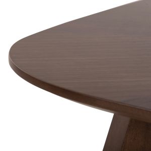 Coffee table Riner Hm9737 Mdf walnut color 120x60x45hcm