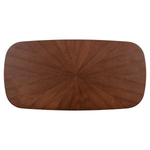 Coffee table Riner Hm9737 Mdf walnut color 120x60x45hcm
