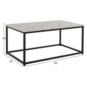 Coffee table Saffron design white marble Hm8975,12
