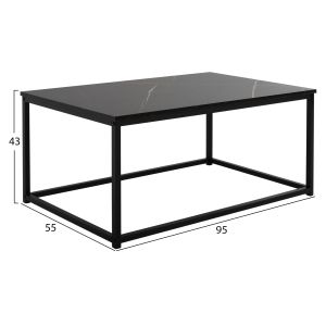 Coffee table Saffron design black marble Hm8975,13