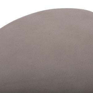 Coffee table Sallen Hm18161.03 fiber cement in gray - 108x94x38.5 cm.