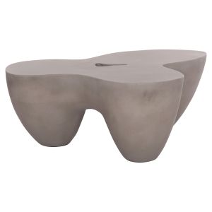 Coffee table Sallen Hm18161.03 fiber cement in gray - 108x94x38.5 cm.