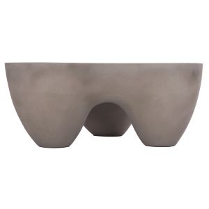 Coffee table Sallen Hm18161.03 fiber cement in gray - 108x94x38.5 cm.