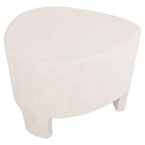 Coffee table Santorini Hm18053 MDF in flesh white color 54x61x40.5hcm.