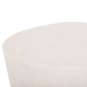 Coffee table Santorini Hm18053 MDF in flesh white color 54x61x40.5hcm.