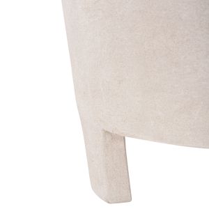 Coffee table Santorini Hm18053 MDF in flesh white color 54x61x40.5hcm.