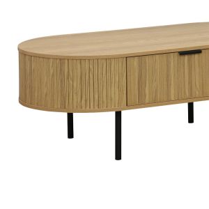 Coffee table Scandi Mdf in natural color 118x60x44cm