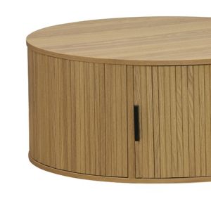 Coffee table Scandi Mdf in natural color D80x35.5cm