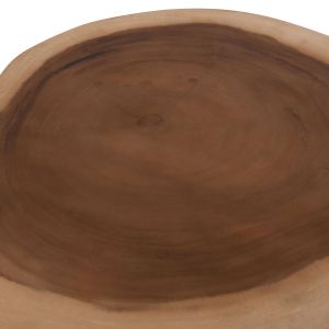 Coffee table Servon Hm9912 suar wood in natural color - metal legs in black 76x67x44cm.