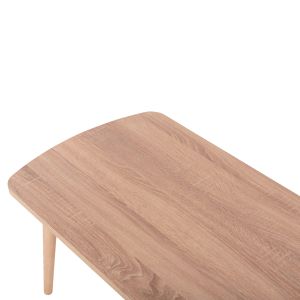 Coffee table Sliven Hm18178.03 Sonama melamine legs in natural color 90x50x47.5hcm.