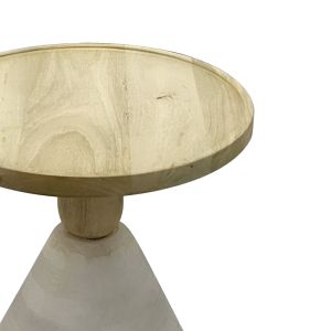 Spello Inart coffee table made of solid mango wood D38x46cm